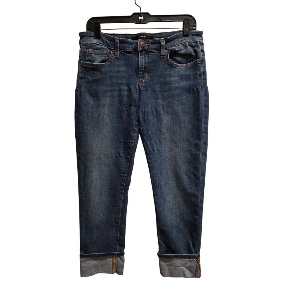 Joe's Jeans The Straight Leg Crop Cuffed Jeans Medium Leslie Wash 31 - Picture 3 of 16
